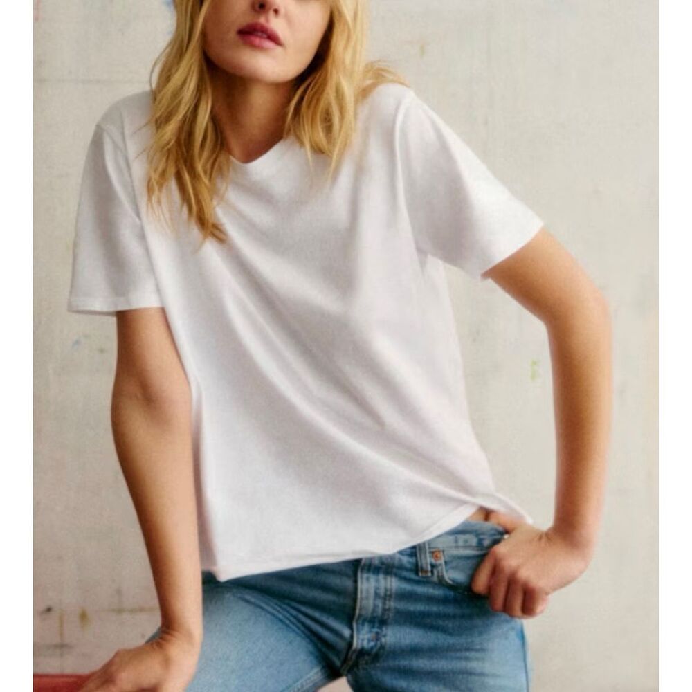 Sezane Conrad T-Shirt | White in Large